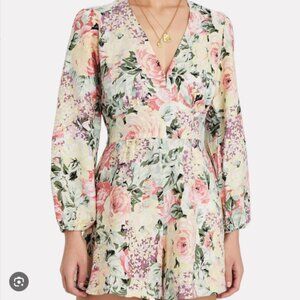 Faithfull the Brand Maribelle Playsuit Romper Venissa Floral Print 100% Linen 4